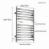 JIS - Camber Heated Towel Rail - Satin stainless steel