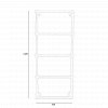 JIS - Fletching Traditional Heated Towel Rail - Polished Stainless Steel