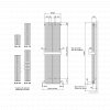 Bisque Blok Heated Towel Rail / Radiator