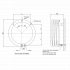 Bisque Hot Hoop Heated Towel Rail / Radiator