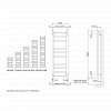 Bisque Olga Heated Towel Rail